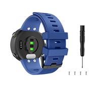 MoKo Bracelet Compatible avec Garmin Forerunner 45/Swim 2, Bande de Remplacement en Silicone pour Montre, Nuit Bleu