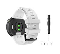 MoKo Bracelet Compatible avec Garmin Forerunner 45/Swim 2, Bande de Remplacement en Silicone pour Montre, Blanc