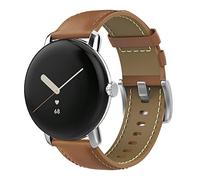 MoKo Bracelet compatible avec la montre intelligente Google Pixel Watch 2/Pixel, bracelet de rechange en cuir véritable pour homme et femme, agate