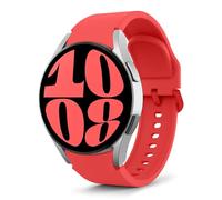 MoKo Bracelet Compatible avec Samsung Galaxy Watch 7 FE 6 5 4 40mm 44mm/Watch 6 Classic 43mm 47mm/5 Pro 45mm/4 Classic 42mm 46mm, Bracelet Sport en Silicone Souple, Rouge