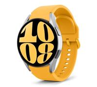 MoKo Bracelet Compatible avec Samsung Galaxy Watch 7 FE 6 5 4 40mm 44mm/Watch 6 Classic 43mm 47mm/5 Pro 45mm/4 Classic 42mm 46mm, Bracelet Sport en Silicone Souple, Jaune
