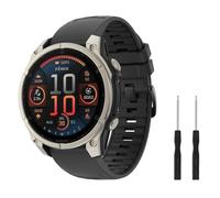 MoKo Bracelet de Montre Compatible avec Garmin Fenix 8/E 47 mm/Fenix 7/7 Pro/Fenix 6/6 Pro/Fenix 5/5 Plus/Forerunner 935 945 955 965, 22 mm Bracelet Souple QuickFit, BoutonNoire/Noire