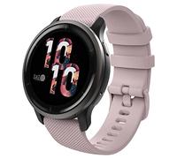 MoKo Bracelet de Montre Compatible avec Garmin Vivoactive 4S/Forerunner 255S/255S Music/Venu 2S/Vivomove 3S, 18mm Bracelet Sport de Remplacement en Silicone, Rose
