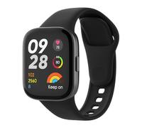 MoKo Bracelet de Montre Compatible avec Xiaomi Redmi Watch 3, Bracelet Sport de Remplacement en Silicone Souple pour Hommes Femmes, Noir