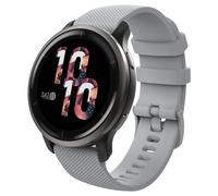 MoKo Bracelet de Montre en Silicone Compatible avec Garmin Forerunner 255S/255S Music/Vivoactive 4S/Vivomove 3S/Venu 3S/Venu 2S/Active S/Move 3S, Bracelet de Remplacement Réglable pour Montre, Gris