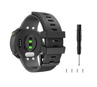 MoKo Bracelet de Remplacement Compatible avec Garmin Forerunner 45/Forerunner 45S/Swim 2, Bracelet en Silicone Bande de Montre, Noir