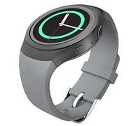 MoKo Bracelet de Sport Compatible avec Samsung Gear S2 Smartwatch, Bracelet de Remplacement en Silicone Souple pour Galaxy Gear S2 SM-R720/SM-R730, Gris