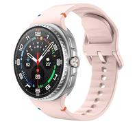 MoKo Bracelet de Sport pour Samsung Galaxy Watch 8 40mm 44mm/Galaxy Watch 8 Classic 46mm, Bracelet de Remplacement en Silicone Souple pour Homme Femme, M/L, Rose