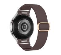 MoKo Bracelet Élastique en Nylon à un Clic Compatible avec Samsung Galaxy Watch 7 6 5 4 FE 40mm 44mm/6 4 Classic 43mm 47mm 42mm 46mm/5 Pro 45mm,Bracelet de Sport Réglable pour Femme Homme,Pourpre Fumé