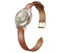 MoKo Bracelet en Cuir Fin Compatible avec Garmin Lily 2 Active pour Femmes, Bracelet Élégant en Cuir de Grain Supérieur pour Bracelet de Montre Garmin Lily 2, Marron