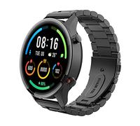 MoKo Bracelet en Métal Compatible avec Xiaomi Watch S4 Sport/S3/S2/S1/S1 Pro/Active/Watch 2/2 Pro/Color/Color 2, 22mm Bracelet de Remplacement en Acier Inoxydable pour Hommes Femmes, Noir