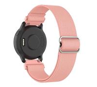 MoKo Bracelet en Nylon Extensible Compatible avec Garmin Venu 2S/Venu 3S/Vivoactive 4S/Vivomove 3S/Forerunner 255S/255S Music/Forerunner 265S, 18mm Bracelet Élastique Ajustable, Rose Orange