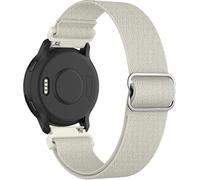 MoKo Bracelet en Nylon Extensible Compatible avec Garmin Venu 2S/Venu 3S/Vivomove 3S/Vivoactive 4S/Forerunner 265S/Forerunner 255S/255S Music, 18mm Bracelet Élastique Ajustable, Or Étoilé