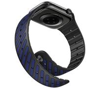 MoKo Bracelet Magnétique Compatible avec Apple Watch Ultra 3/2/1,Noir/BleuN