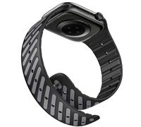 MoKo Bracelet Magnétique Compatible avec Apple Watch Ultra 3/2/1,Noir/GrisC