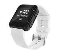 Moko Bracelet Montre Compatible avec Forerunner 35/30 Smartwatch en Silicone avec 6 Vises et Tournevis (Pas pour Forerunner 235), Blanc