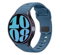 MoKo Bracelet Robuste Compatible avec Samsung Galaxy Watch 7 FE 6 5 4 40mm 44mm/Watch 6 Classic 43mm 47mm/5 Pro 45mm/4 Classic 42mm 46mm, Bracelet de Sport de Remplacement en Silicone, Bleu