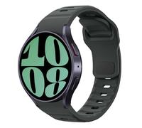 MoKo Bracelet Robuste Compatible avec Samsung Galaxy Watch 7 FE 6 5 4 40mm 44mm/Watch 6 Classic 43mm 47mm/5 Pro 45mm/4 Classic 42mm 46mm, Bracelet de Sport de Remplacement en Silicone, Gris Sidéral