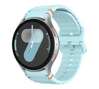 MoKo Bracelet Sport Compatible avec Samsung Galaxy Watch 7 FE 6 5 4 40mm 44mm/Watch 6 Classic 43mm 47mm/4 Classic 42mm 46mm/5 Pro 45mm, Bracelet en Silicone Souple pour Femme Homme, Bleu Clair