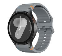 MoKo Bracelet Sport Compatible avec Samsung Galaxy Watch 7 FE 6 5 4 40mm 44mm/Watch 6 Classic 43mm 47mm/4 Classic 42mm 46mm/5 Pro 45mm, Bracelet en Silicone Souple pour Femme Homme, Gris Spatial