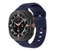 MoKo Bracelet Sport Compatible avec Samsung Galaxy Watch Ultra 47mm (2025/2024) pour Hommes Femmes, Bracelet de Remplacement en Silicone Souple et Étanche, Bleu nuit