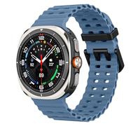 MoKo Bracelet Sport Compatible avec Samsung Galaxy Watch Ultra 47mm (2025/2024) pour Hommes Femmes, Bracelet de Remplacement en Silicone Souple Respirant et Étanche, Bleu