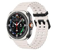 MoKo Bracelet Sport Compatible avec Samsung Galaxy Watch Ultra 47mm (2024) pour Hommes Femmes, Bracelet de Remplacement en Silicone Souple Respirant et Étanche, Lumière des étoiles