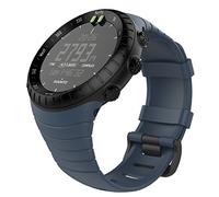 MoKo Bracelet Suunto Core, Bracelet de Remplacement en TPU avec Fermoir Métal pour Suunto Core Smartwatch, avec Connecteur de Bielle, Tour de Poignet 5,51"-9,06" (140mm-230mm), Bleu Nuit