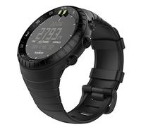 MoKo Bracelet Suunto Core, Bracelet de Remplacement Souple avec Fermoir Métal pour Suunto Core SmartWatch, avec Connecteur de Bielle, Tour de Poignet5.51"-9.06" (140mm-230mm), Noir