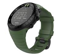 MoKo Bracelet Suunto Core, Bracelet de Remplacement Souple avec Fermoir Métal pour Suunto Core SmartWatch, avec Connecteur de Bielle, Tour de Poignet5.51-9.06" (140mm-230mm), Vert d''armée