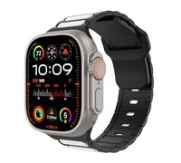 MoKo Bracelets Compatible avec Bracelet Apple Watch Ultra 2/Ultra 49mm 46mm 45mm 44mm 42mm Hommes Femmes,Bracelet de remplacement sportif Silicone pour iWatch SE série 10 9 8 7 6 5 Ultra 2,Blanc/Nor