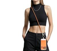 MoKo Câble Lanyard USB C Téléphone, Orange/3.93ft