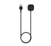 MoKo Chargeur Compatible avec Fitbit Versa 4/Versa 3/Sense 2/Sense, Station de Charge Magnétique avec Câble de Chargement USB de 1 M, Noir