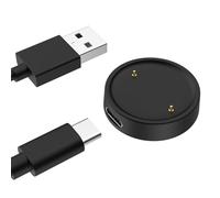 MoKo Chargeur Magnétique Compatible avec Amazfit Active 2/Bip 6, Station d'accueil Portable avec Câble de Chargement USB Séparé de 1 m, Noir