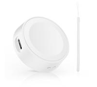 MoKo Chargeur Portable pour Apple Watch,Adaptateur de Charge Magnétique pour iWatch Series 11 10 9 8 7 6 5 4 3 2 1,SE3/2/1,Ultra3/2/1,Socle de Charge Rapide 5V/1A Port USB-C Dragonne Anti-perte, Blanc