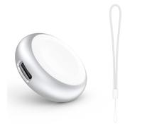 MoKo Chargeur pour Apple Watch, Chargeur Portable iWatch, Station de Charge Magnétique pour Apple Watch Series 11 10 9 8 7 6 5 4 3 2 1, SE3/2/1, Ultra 3/2/1 avec Cordon Anti-Perte, 2,5 W, Argent