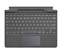MoKo Clavier Bluetooth à Pavé Tactile Espagnol pour Microsoft Surface Pro 11/ Pro 10/ Pro 9/ Pro 8/ Pro X, QWERTY Clavier Type Cover sans Fil Mince avec Support de Stylo (sans Chargement), Gris