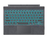 MoKo Clavier Espagnol Compatible avec Surface Pro 7 Plus/7/6/5/4/3, Grigio