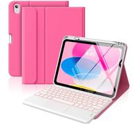 MoKo Clavier pour iPad (A16) 11ᵉ / 10ᵉ génération (2025/2022), Rose Persan
