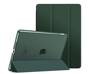 Moko Coque arrière Rigide Fine avec Support pour iPad 10.2", iPad 9 génération 2021/iPad 8 génération 2020/iPad 7 génération 2019, Fonction Veille/réveil Automatique, Vert Nuit