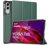 MoKo Coque Compatible avec Lenovo Yoga Tab 11,1 2025 à Rabat, Vert Nuit | Ultra-Mince et Léger, Smart Cover, Auto Réveil/Sommeil, Compatible avec Lenovo Yoga Tab