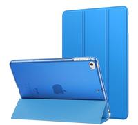MoKo Coque Compatible avec New iPad Mini (5ème génération) 7.9" 2019/iPad Mini 4 2015, Ultra-Mince et Léger, Demi-Transparent, Couvercle Intelligent avec Réveil/Sommeil Automatique, Vague Bleue