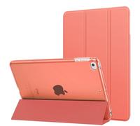 MoKo Coque Compatible avec New iPad Mini (5ème génération) 7.9" 2019/iPad Mini 4 2015, Ultra-Mince et Léger, Demi-Transparent, Couvercle Intelligent avec Réveil/Sommeil Automatique, Mandarine