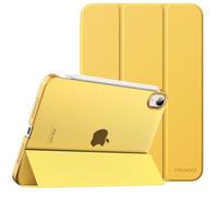 MoKo Coque Compatible avec New iPad Mini 6 8,3'' 2021, iPad Mini 6e Génération, Ultra-Mince et Léger, Demi-Transparent, Couvercle Intelligent avec Réveil/Sommeil Automatique, Jaune Brumeux
