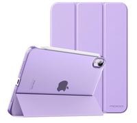 MoKo Coque Compatible avec New iPad Mini 6 8,3'' 2021, iPad Mini 6e Génération, Ultra-Mince et Léger, Demi-Transparent, Couvercle Intelligent avec Réveil/Sommeil Automatique, Lilas
