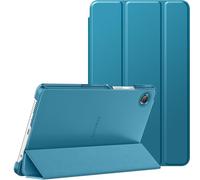 MoKo Coque Compatible avec Samsung Galaxy Tab A11 8,7" 2025/Galaxy Tab A9 8,7" 2023, Étui Rigide Léger avec Support pour All-New Samsung A11/A9 Tablette, Deux Angles de Vue, Bleu Français