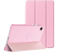 MoKo Coque Compatible avec Samsung Galaxy Tab A9 8,7" 2023 (SM-X110/SM-X115/SM-X117), Étui Rigide Léger avec Support pour All-New Galaxy Tab A9 8,7" 2023 Tablette, Deux Angles de Vue, Bouquet Rose