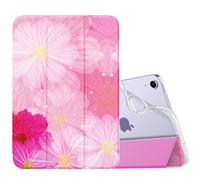 MoKo Coque Compatible New iPad Mini 7(A17 Pro) 2024, Etui pour iPad Mini 6ème Gén 2021 (8,3 Pouces), Étui pour iPad Mini 6, Housse Arrière Translucide en TPU Souple pour iPad Mini 7, Coréopsis