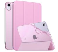 MoKo Coque Compatible New iPad Mini 7(A17 Pro) 2024, Etui pour iPad Mini 6ème Gén 2021 (8,3 Pouces), Étui pour iPad Mini 6, Housse Arrière Translucide en TPU Souple pour iPad Mini 7, Bouquet Rose