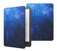 MoKo Coque de Protection Compatible avec 6.8 Pouces Kindle Paperwhite 11e Gén (Modèle 2021), Étui Pliable pour Kindle Paperwhite Édition Signature Tablette, Auto Réveil/Veille, Étoile Bleue